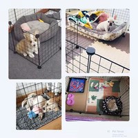 Clôture intérieure sécurisée en acier pour chiens et chats, enclos/villa pour petits animaux