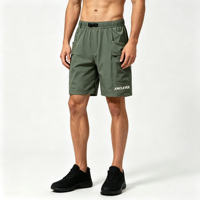 Shorts tactiques cargo pour homme AMLClever, en nylon ripstop durable et élasthanne, avec poches profondes, pour activités de plein air