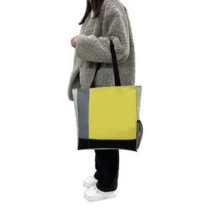 La fabbrica fornisce il servizio di esempio Tote Bag da donna Casual a tracolla borse riutilizzabili per la spesa borsa personalizzata con Logo