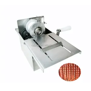 By hands sausage tying knotting linking machine