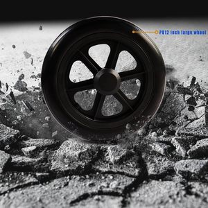 Materiale di trasferimento carbonio sedia a rotelle portatile pieghevole freno integrato con bloccaggio anziani disabili sedia medica da viaggio - Product Image 6