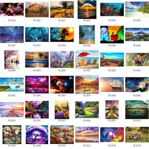 Pintura de Diamantes <span class=keywords><strong>5D</strong></span> Personalizada con Foto, Paisaje de Tren, 16x12 Pulgadas en Lienzo de Terciopelo - Product Image 3