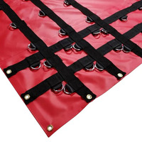 Bâche latérale pour camion en PVC 610-1100 g/m², résistante à l'eau, au vent et au feu, avec œillets et dimensions personnalisés, couverture extérieure pour engins et camions