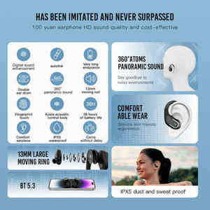 Casque sans fil X29, casque à <span class=keywords><strong>conduction</strong></span> osseuse, écouteurs stéréo - Product Image 3