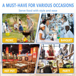 यतियान थोक विवाह पार्टी रसोई के सोने का चम्मच स्टैंड बर्तन के साथ गर्म बर्तन सूप चम्मच लैडल और कोंडर - Product Image 6