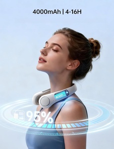 Nouveautés 2025 – Ventilateur de cou portable USB 1200 mAh, mini-ventilateur rechargeable pour extérieur, refroidissement rapide, style sport, mains libres - Product Image 5