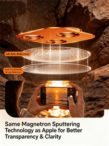 Protector <span class=keywords><strong>de</strong></span> Lente <span class=keywords><strong>de</strong></span> Cámara Magnético Desmontable para iPhone 17 Pro Max, Película Antirreflejos para Apple 18 Pro, Fácil Desmontaje - Product Image 5