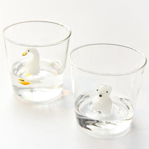 <span class=keywords><strong>Tasse</strong></span> en verre décorative 3D faite à la main avec des Figurines à l'intérieur Triple <span class=keywords><strong>Animal</strong></span> mignon Murano Art pour les amis d'anniversaire de fête - Product Image 2