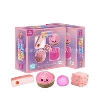 Lot de 8 jouets sensoriels anti-stress en TPR souple à rebond lent, boîte amusante de jouets compressibles à la maltose, vente en gros