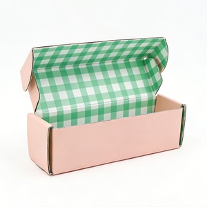 Caja de Cartón Corrugado Plegable con Diseño Personalizado Reciclable, Caja de Embalaje para Envíos, Caja de Regalo de Cartón para Alimentos, Bolsas de Té - Product Image 2