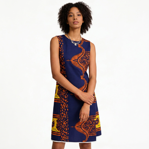 Nouvelle Arrivée Tissu Pagne Africain Hollandais en Coton 100% Biologique Peigné Batik Doré à Paillettes Tissé 150g/m² - Product Image 2