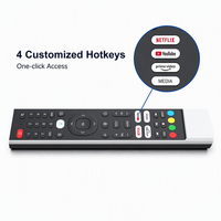 Control Remoto de Silicona Personalizado de 45 Teclas para TV, Proyector y Audio, Diseño Personalizado 1 a 1 con 4 Teclas de Acceso Rápido Grandes OEM