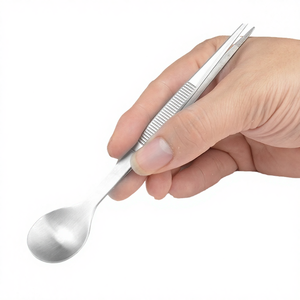 ที่ปอกเปลือก<span class=keywords><strong>กุ้ง</strong></span>สแตนเลสอเนกประสงค์และช้อน - อุปกรณ์ครัว 2-in-1 สำหรับเตรียมอาหารทะเลและรับประทานอาหาร - Product Image 6