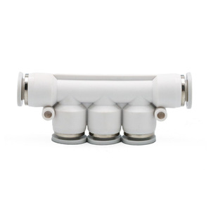 SXQD 5 Way Pneumatic <b>Quick</b> <b>Connector</b> For Air Hoses With 4 6 8 10 12 Mm Ports - Product Image 1