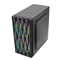 Office Computer Pc case with Left and Front Acrylic Plate Mini case