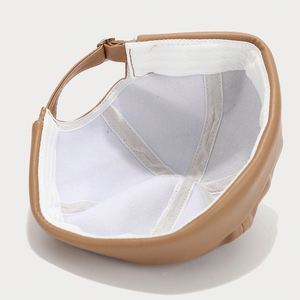 New Solid Color PU Leather Blank Docker Hat Men Women Fashion Simple Retro Autumn Winter <b>Brimless</b> Sports <b>Caps</b> - Product Image 5