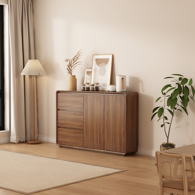 Home Living Room Furniture Dining Side Cabinet MDF Storage Sideboard Kitchen Cabinet