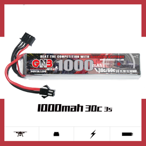 NUEVA Batería LiPo GNB GAONENG 1000MAH 3S 11.1V 30C 60C RC con Conector Mini <span class=keywords><strong>Tamiya</strong></span> SM para Airsoft y Juguetes - Product Image 2