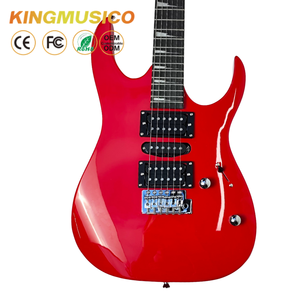 <span class=keywords><strong>Guitarra</strong></span> Eléctrica GC-06E KINGMUSICO con Acabado Brillante, Cuerpo de Álamo, Mástil de Arce, Diapasón Techwood, 24 Trastes, Pastillas HSH, Herrajes Cromados - Product Image 1