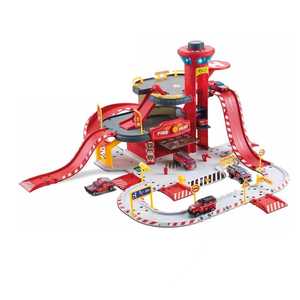 Meilleure vente : Ensemble de jeu éducatif pour enfants avec <span class=keywords><strong>voiture</strong></span> en plastique à piles, parking et <span class=keywords><strong>garage</strong></span> DIY, et jouets de pompier - Product Image 1