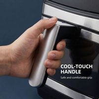Nouvelle Friteuse à Air Numérique 12L Grande Capacité Modèle Domestique Écran Tactile Couleur en Fer Blanc et Plastique Multifonctionnelle Électrique Coulissante