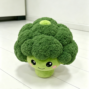 Peluche de brócoli personalizado, muñeco de peluche de verdura verde, almohada suave de brócoli, peluches de brócoli de dibujos animados. - Product Image 3