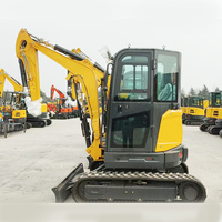 Mini-excavatrice de haute qualité 2,7T 3T, mini-excavatrice agricole, de construction, de terrassement, micro-excavatrice, moteur Kubota, mini-excavatrice sur chenilles