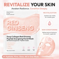 Mascarilla Facial de Hidrogel con Colágeno y Raíz de Ginseng Rojo Energizante para una Piel Radiante, Nueva Fórmula OEM 2026