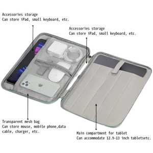 Cao cấp không thấm nước cao su tổng hợp sang trọng Unisex <span class=keywords><strong>Tablet</strong></span> PC thiết bị cầm tay thiết kế máy tính xách tay Túi Tay áo trường hợp - Product Image 3