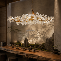 Lustre en cuivre de luxe, lustre artistique personnalisé, salon, salle à manger, villa, salle de réception, fabricant de luminaires sur mesure pour hôtels