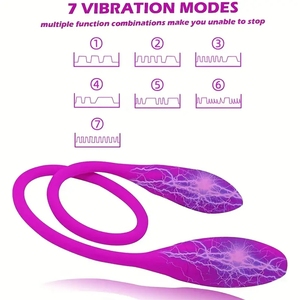 Uovo Vibrante a Doppia Stimolazione per Capezzoli e Punto G, Vibratore in Silicone per Orgasmo Femminile, Giocattoli Sessuali per Masturbazione Femminile - Product Image 5