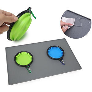 الكلب سيليكون تحديد الموقع وعاء قطة حصيرة تغذية حيوانات أليفة طبق الطعام مصاصة عدم الانزلاق سيليكون 40x60CM - Product Image 2