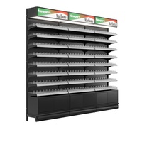 Étagère de présentation personnalisable pour supermarché, gondole en acier laminé à froid, rayonnage pour magasin de détail