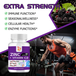 Compléments alimentaires naturels à base de plantes les plus vendus : Capsules de Zinc, Vitamine C et D avec Enzyme de Sureau pour la Fonction du Zinc – Compléments Diététiques - Product Image 6