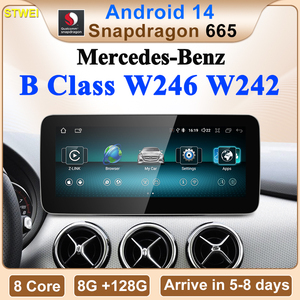 Lecteur multimédia automobile CNSTWE Qualcomm 665 12 pouces Android 14, compatible avec Mercedes-Benz Classe B W246 W242, lecture sans fil. - Product Image 2