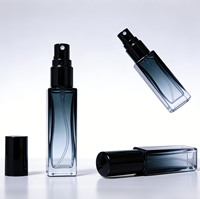 Flacons d'échantillons classiques personnalisables, bleu dégradé, 5ML, 10ML, 15ML en stock, avec flacons en verre de luxe vides et rechargeables