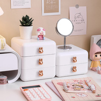 Boîte de rangement de bureau YBJ8651 style tiroir, simple, pour articles divers, accessoires capillaires, papeterie, armoire de rangement de bureau