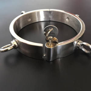 Collar de Esclavo de Cuatro Orejas de Acero Inoxidable de Alta Calidad para Ejercicios de Kegel - Collar Adulto Emperador Negro - Product Image 4