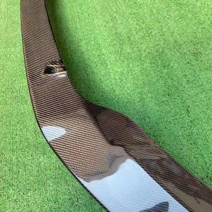 Nouvelle lèvre avant en fibre de carbone de style PAK W176 <span class=keywords><strong>AMG</strong></span> <span class=keywords><strong>A45</strong></span> avec découpes d'échappement pour Mercedes-Benz Classe 2016-2019, finition haute brillance, à visser - Product Image 3