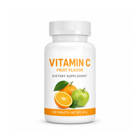 Comprimés de Vitamine C Formule Naturelle Renforce la Barrière Immunitaire Antioxydant Nourrit la Peau Marque Privée OEM ODM Approvisionnement en Gros