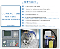 DAS DS-5 hohe Produktivität Hohe Präzision 220V CNC Metall drehmaschine Dreh zentrum Schräg bett Design für mittlere Anwendungen