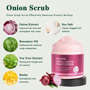 Private Label Oem Natuurlijke Ui Biotine <span class=keywords><strong>Massage</strong></span> <span class=keywords><strong>Spa</strong></span> Rozemarijn Haarverzorging Anti Roos Exfoliator Haar Hoofdhuid <span class=keywords><strong>Scrub</strong></span> Set - Product Image 4