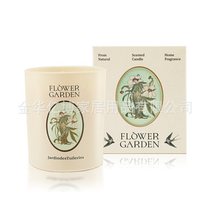 Flower Garden Scented Candle Cylinder Natural Fragrance Home Decor Gift - Product Image 1