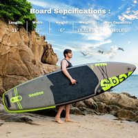 Nouveau Design One Pcs quantité minimale de commande prêt à expédier depuis l'entrepôt américain Planches de pagaie rondes Planches de pagaie montantes gonflables ISUP
