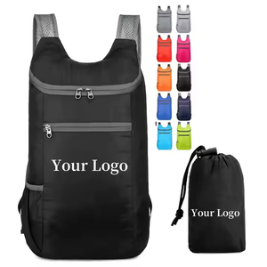 กระเป๋าเป้สะพายหลังผ้าไนลอนน้ำหนักเบากันน้ำสำหรับนักเรียนใส่ได้ทั้งชายและหญิงมีซิปปิดได้มีฝนตกใช้ในวันเดินทางคู่หูในการเดินเขา - Product Image 1