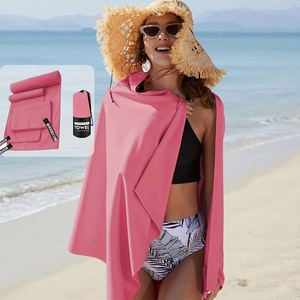 Serviette en microfibre tissée à séchage rapide avec rangement portable et design personnalisable, adaptée à diverses situations telles que la plage - Product Image 3