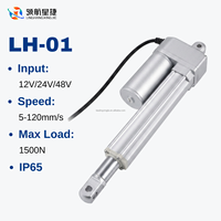 Aktuator Linear LH-01 1500N Berkualitas Tinggi 12V 24V Silinder Elektrik Langkah Kustom Pasokan Pabrik OEM