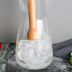Trituradora de hielo de madera, herramienta de accesorios para <span class=keywords><strong>Bar</strong></span>, elegante <span class=keywords><strong>Mojito</strong></span> Muddler para cóctel, <span class=keywords><strong>Bar</strong></span> de cerdas, perfecto para triturar fruta - Product Image 4