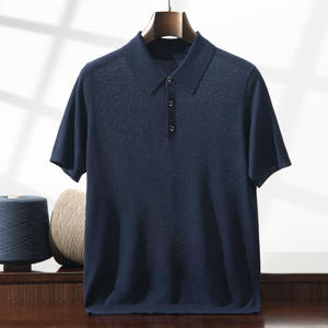 Abbigliamento da lavoro Casual da <span class=keywords><strong>uomo</strong></span> estivo con personalizzazione di fabbrica-camicia a maniche corte con collo alto in 100% preciso 16G - Product Image 2