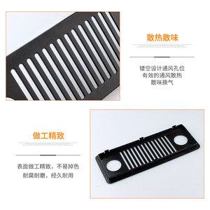Rectangular Plastic Ventilation Mesh Cover for Office <b>Desk</b> <b>Computer</b> Host Features Convenient Ventilation <b>Computer</b> Cases Towers - Product Image 3
